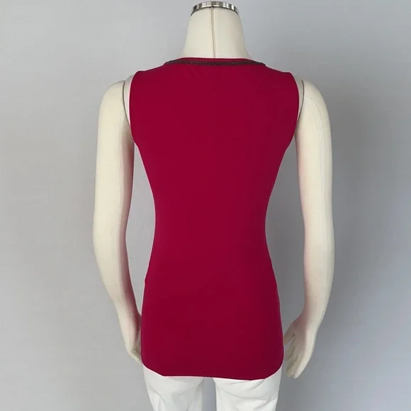 WHBM Sleeveless Top Red Size X Small - Picture 10 of 16